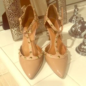 Halogen patent leather heels